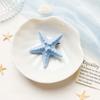 Pasador Imitación Estrella de Mar Transfronterizo para Niñas, Pinza Lateral para el Cabello, Accesorio para el Fleco tipo Pinza de Pato Costero, Accesorio para Recogido de Vacaciones de Verano para Mujeres