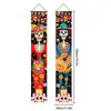 Nuevas coplas mexicanas transfronterizas del Día de Muertos, Banderas de decoración de escena con atmósfera de esqueleto para fiestas mexicanas