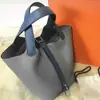 2025 Nuevo Bolso Balde Europeo y Americano con Cierre Bolso de Mano Bolso para Mujer Gran Capacidad de un Solo Hombro Cruzado de Pu
