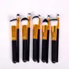 Pincel Delineador Hoz Estilo Mismo que Mei Nv Lang, Angulado, Juego de 10 Pinceles de Maquillaje, Color Caramelo, Pinceles Cosméticos, Más Vendido para Transfronterizo