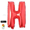16 pulgadas Grande Rojo Perforado Imitación Hermoso Alfanumérico A~Z 0-9 Habitación de Boda Decoración de Cumpleaños Arreglo Globos
