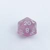 Venta al por mayor Acrílico Dados D&D Grupo de Corredores Juego de Enseñanza D20 Juego de Mesa 20 Caras Coc Patrón Perla Dados Transparentes