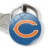Venda Quente Transfronteiriça NFL Time Pedra Preciosa 32 Logos de Equipe de Futebol Americano NFL Pingente Anel em Relevo Pingente de Chaveiro
