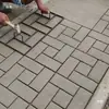 Construcción de carreteras material de acero plaza de jardín patio pasillo antiguo piso de cemento molde de relieve hormigón antideslizante