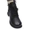 Botines Cortos de Piel Suave para Mujer, Nuevo Estilo Invierno 2026 Botas Martin, Cómodos y Versátiles, Forrados de Felpa, Antideslizantes, Botas de Montar Retro de Suela Gruesa