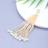Joias de Pérola de Cristal Tecidas à Mão, Pingente de Franja de Miçangas de Arroz, Acessórios de Estilo Antigo, Pingente de Brocado Song para DIY