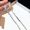 Nuevos Pendientes Largos de Pin de Plata de Corea del Sur Pendientes de Borla Elegantes de Estrella Trendy Pendientes de Doble Propósito Pendientes Trendy Populares en Internet