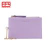 Carteira de Cartão Transfronteiriça Coreana Personalizada Bolsa Carteira Feminina Curta com Zíper Simples Porta-Cartão PU Transfronteiriço Porta-Moedas Cor Pura