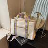 Bolso Tote de Lona Transfronterizo Nuevo de Gran Capacidad con Correa de Hombro Desmontable para Trabajo Casual Combinable al Hombro Cruzado Bolso de Mano