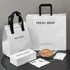 Bolsa de Embalaje para Postre Horneado, Caja para Pastel, Bolsa de Embalaje Aislante, Bolsa para Pan Tostado, Bolsa de Papel Kraft, Bolsa Tote para Llevar