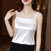 Lace Camisole Mulheres Verão Novo Design Sentido Niche Outfit Belas Costas Base de Seda Francesa Top