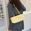 Bolsa Baguete Doce de Bolinhas Única para Mulheres 2026 Nova Moda Bolsa de Ombro/Axila com Laço Bolsa de Mão Versátil