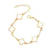 Pulsera Trébol de Cuatro Hojas Popular Transfronteriza para Mujer Accesorios de Joyería al Por Mayor Joyería para Principiantes Joyería para Mujer Nicho de Sentido de Alta Gama