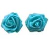 Cabezas de Flores de Rosa de Pe Artificiales Transfronterizas de 7 cm para el Día de San Valentín, Flores de Espuma, Bolas de Flores Hechas a Mano, Materiales para Bodas, Flores Artificiales
