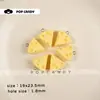 Acessórios para Joias DIY Pingentes Fofos de Queijo de Resina Brincos com Contas Colares Alças de Celular Charms para Bolsas Acessórios de Contas Soltas