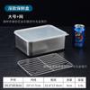 Fiambrera de acero inoxidable para albóndigas congeladas rápidamente con tapa visible, sellada para guardar en el refrigerador, lonchera bento, congelación especial