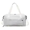 Bolsa de Fitness Simple a Cuadros de Moda con Gran Capacidad, Separación Seca y Húmeda, Bolsa de Entrenamiento Deportivo de Yoga, Bolsa de Viaje Ligera con Compartimento para Zapatos