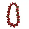Suministrado directamente por el fabricante: 24 guirnaldas de rosas rojas para decoración de fiestas navideñas, accesorios para fotos, guirnaldas hawaianas al por mayor