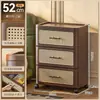 Gabinete de almacenamiento tipo cajón, gabinete de almacenamiento para el hogar multicapa, no requiere instalación, gabinete de cinco cajones estilo vintage, gabinete de bocadillos para sala de estar, mesita de noche