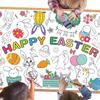 Mantel de Papel Colorido Desechable Graffiti Infantil Mantel para Fiesta de Pascua Impermeable y a Prueba de Aceite