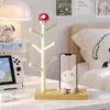 Soporte para Teléfono Móvil con Forma de Árbol Champiñón de Dibujos Animados Soporte de Escritorio para Gaming Soporte de Cabeza para Auriculares Almacenamiento de Escritorio Estante Colgador Artículo Decorativo