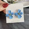 Nuevos Pendientes de Botón de Flor Estilo Coreano, Pendientes Versátiles Claros y de Moda, Pendientes Elegantes Estilo Mori para Mujer, Pendientes de Celebridad de Internet, Accesorios de Moda