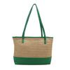 Bolsa de Palha Trançada Estilosa e na Moda Estilo Ins Modelo Novo 2025, Textura de Praia Chique e Simples, Bolsa Tote Monocromática com Color-Blocking para Mulheres