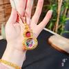 Jin Yan Qiang color preservando oro accesorios diy Tang kazaki ram vida pasada colgante de calabaza collar cadena para suéter