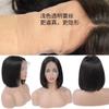 Peluca de mujer de moda europea y americana con cabello corto, peluca con encaje frontal, peluca con ondas, peluca con ondas, peluca con ondas