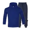 Suministro directo de fábrica otoño e invierno marca de moda para hombre suéter traje de suéter para hombre con capucha suéter más terciopelo para parejas suéter de color liso