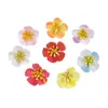 Flor de simulação flor de pereira flor de seda flor artificial tiara material diy grampo de cabelo flor guirlanda feita à mão acessórios de cabelo decorativos