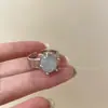 Anillos Divertidos de Concha y Estrella en Colores Dopamina, Apilables, Estilo Festivo, Amigables para Fotos, Anillos Ajustables para Dedo Índice