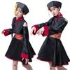 Vampiro Zumbi Estampa Bordada Vintage Japonês Halloween cosplay Fantasia de Zumbi Vestido Adesivo