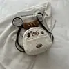 Mini mochila linda de perrito con lunares, bolso de mano de niña con forma de pan de caricatura, bolso de hombro para estudiante y para ir al trabajo