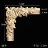 Calcomanía de Flor Tallada en Madera Maciza Estilo Europeo Francés Ángulo Flor Panel de Pared Fondo Pared Puerta de Gabinete Decoración de Muebles Cableado Piezas de Flores de Madera