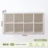 Gabinete de celosía partition de mesita de noche semi-cerrado gabinete de almacenamiento de dormitorio estante de almacenamiento de estantería de mesita de noche almacenamiento de extremo de cama de piso ocho compartimentos