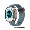 Adecuado para Apple Apple Watch Reloj de silicona con hebilla plegable magnética Correa de color sólido S10/Ultra
