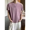 Camiseta Deportiva de Manga Corta de Seda Helada de Secado Rápido para Hombre, Talla Grande, Marca de Moda, Verano, Fitness, Bádminton, Entrenamiento, Top de Media Manga