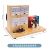Gerador Trifásico CA e CC de Manivela Eletromagnetismo Motor Gerador de Ensino Médio Modelo de Motor Física do Ensino Médio Eletromagnetismo