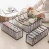 Caja de almacenamiento de ropa interior con divisores, organizador de calcetines, organizador de almacenamiento tipo cajón para ropa del hogar, caja de almacenamiento de lencería, almacenamiento de malla