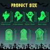 Conjunto de Adesivos de Carro para Cruzeiro de Halloween Adesivo Magnético Adesivo Decorativo de Desenho Animado Adesivo de Festa Adesivo de Feriado Adesivo de Festa para Geladeira