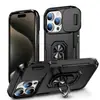 Aplicable a la funda del teléfono Apple 18 Funda protectora integral con soporte de anillo creativo de ventana abatible transfronteriza iphone17pm