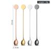 Colher de café de aço inoxidável 304 colher de mexer marca redonda colher de cabo longo colher de gelo estilo estrela colher colher colher colher bastão de mexer colher
