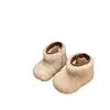 Nuevos Zapatos Peludos de Terciopelo Cálidos para Niñas Botas de Nieve de Invierno para Niños Botines Cortos para Niñas Pequeñas Suela Suave Zapatos Grandes de Algodón para Bebé