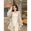 Suéter de punto irregular estilo Chanel pequeño para otoño e invierno para mujer, con un diseño único, suéter fino para capas, top puro y seductor