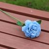 Nueva flor de simulación flor de seda boda europea auditorio tres peonías extranjeras colocadas rosas extranjeras pared de flores de boda guía de camino