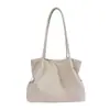 Bolsa Casual de Tecido Texturizada para Ombro Feminina Verão 2026 Nova Simples Elegante Bolsa de Mão Moda Bolsa de Ombro Único