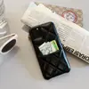 Para Apple 11 Capa de Celular com Porta-Cartão em Pele de Cordeiro Diamante Tridimensional Pacote com Três Capa Protetora para iPhone 11 Pro Max
