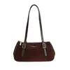 Bolso de ante de lujo ligero para axila con almohada para mujer 2025 Otoño Nueva textura Ropa de trabajo Simple Versátil Bolso de hombro