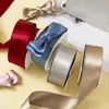 Rollo Grande de Listón Plateado Metálico de Varios Tamaños Lazo Hecho a Mano DIY Accesorios para el Cabello Materiales de Decoración Listón